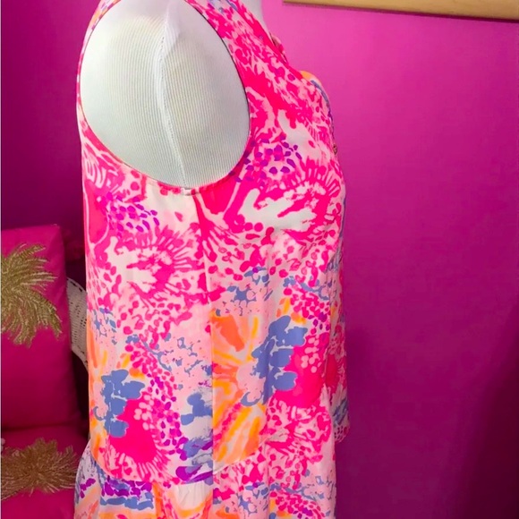 Lilly Pulitzer NWT Kery Silk Blouse Paradise Bohemian Beach Size XXS STUNNING! - Picture 7 of 8